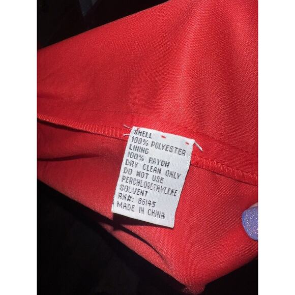 David’s Bridal Sequin Tulle Gown Prom Formal Red Orange XS Beaded - Picture 10 of 16